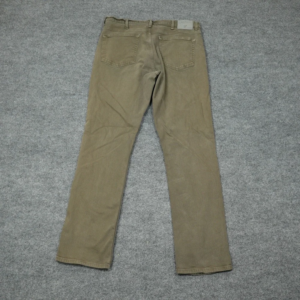Cremieux Jeans Mens 36x32 Olive Green Straight Fit Stretch Cotton Casual Pants